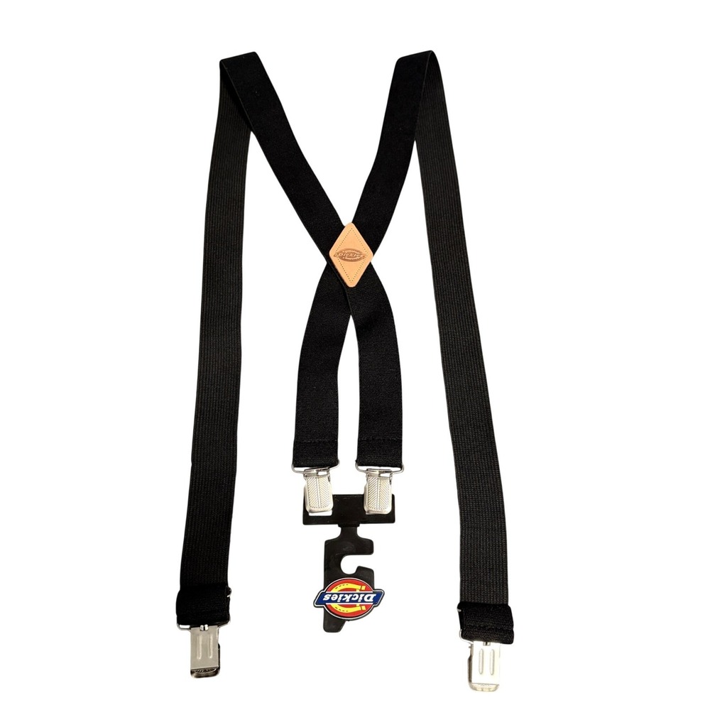 Dickies New Mens Elastic X-Back Heavy Duty Clip-End Work Suspender Braces